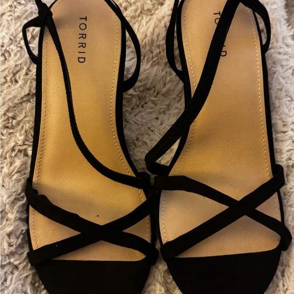 Torrid Women's  Elegant Black Strappy Heels - Picture 2 of 14